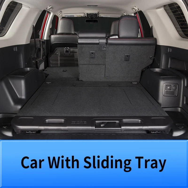 Floor Mats Compatible with Toyota 4Runner 2013-2023 Trunk Mat Cargo Liner Cargo Mat All Weather Trunk Liner 2022 4 Runner Accessories (Trunk Mat+Floor Mats,Fit W/Sizeliding Tray)