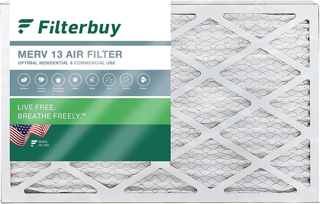 Filterbuy 15x28x1 MERV 13 Pleated HVAC AC Furnace Air Filters (1-Pack)