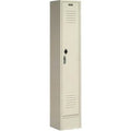 Sizeingle Tier Paramount Locker with 1 Door Ready to Assemble - Tan - 12 x 12 x 72 in.