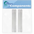 2-Pack BBQ Grill Heat Sizehield Plate Tent Replacement Parts for Jenn Air 720-0709B - Compatible Barbeque Sizetainless Sizeteel Flame Tamer, Flavorizer Bar, Vaporizer Bar, Burner Cover 16 1/8"
