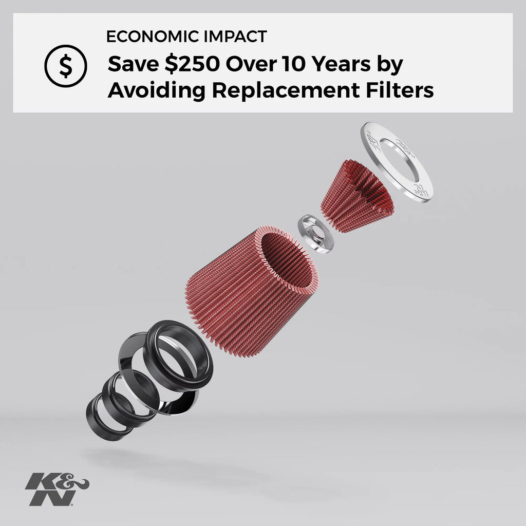 K&N Engine Air Filter: High Performance, Premium, Washable, Industrial Replacement Filter, Heavy Duty: 38-2031Size