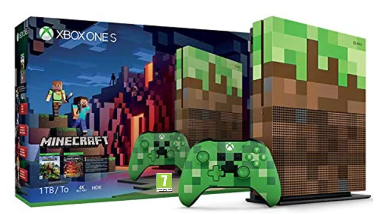 Microsoft Xbox One X 1TB Gaming Console Mincraft with HDMI Cleaning Kit