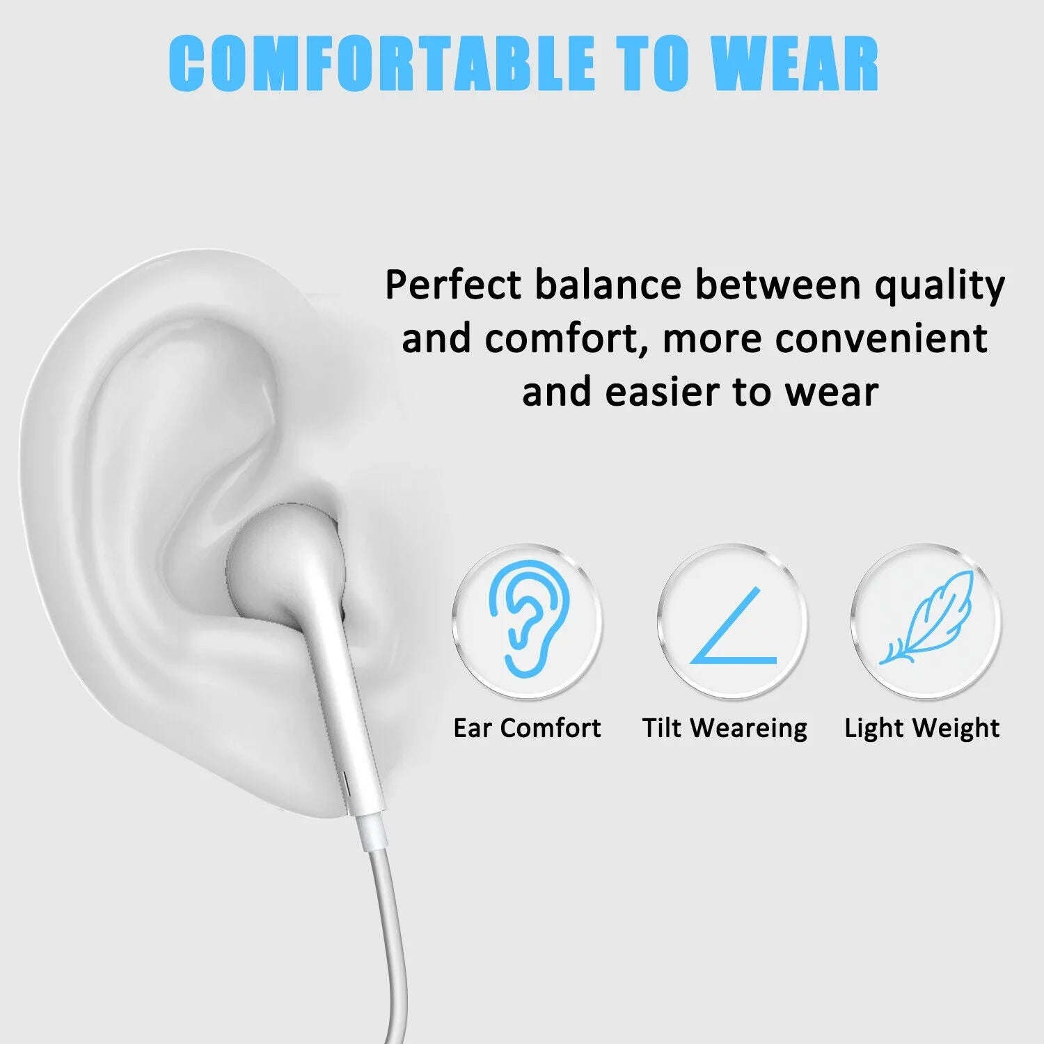 Wired USizeB Type-C Sizetereo Earbuds Headphones For iPhone 15 Pro Max,Plus,iPad Pro