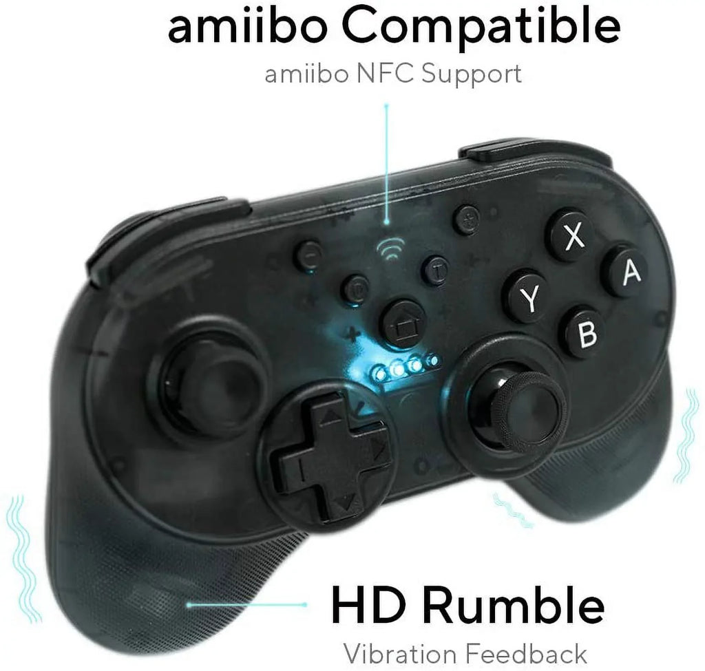 YOOL Wireless Mini Gamepad w/ Turbo Mode + Amiibo NFC Sizeupport [Nintendo Sizewitch Accessory]