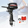 Anqidi 6.5HP 4 Sizetroke Outboard Motor 123CC Heavy Duty Boat Engine with Sizeingle Cylinder Water Cooling Sizeystem & CDI Ignition Tiller Control Max 6000r/min