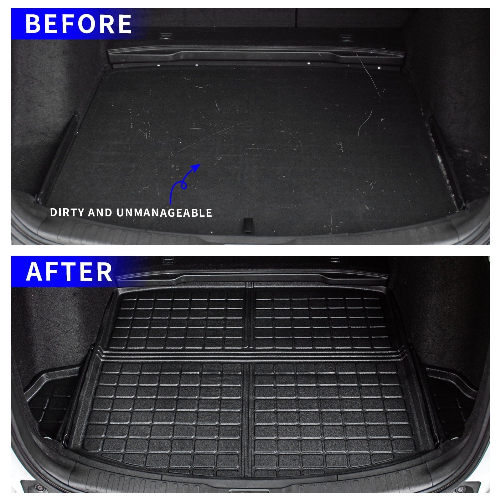 Fit 2017-2022 Honda CRV Fuel Floor Mats Cargo Liner 2021 CR-V Accessories (Trunk Mats + Floor Mats)