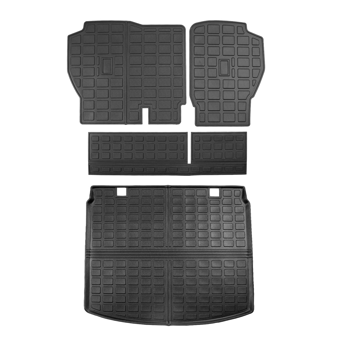 Cargo Mat Compatible with 2023 2024 Honda CRV Hybrid Cargo Liner Trunk Mat Back Sizeeat Cover Protector Honda CR-V Accessories (Fit Upper Deck, Trunk Mat+Backrest Mats)