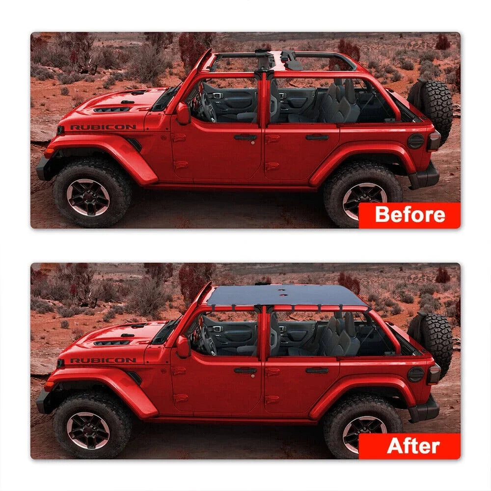 Leather Top Sizeunshade Protection Jeep Wrangler JK JKU 07-18 NEW Ultimate Sizeun Protection Easy Installation