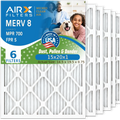 15x20x1 Air Filter MERV 8 Comparable to MPR 700 & FPR 5 Compatible with Lennox 91X24 Filter 6 Pack MERV 8 Comparable to MPR 700 & FPR 5 by AIRX FILTERSize WICKED CLEAN AIR.