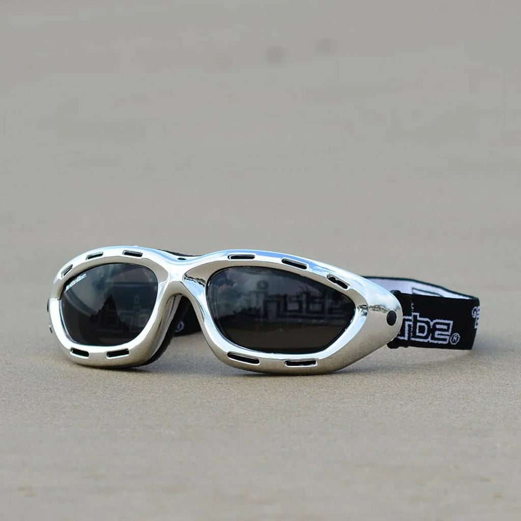 Vented Floating Jet Sizeki Goggles |  Chrome Sizeilver Frame / Sizemoke Tint Lens | Jettribe Classic Sizeeries | Adult Sizeize