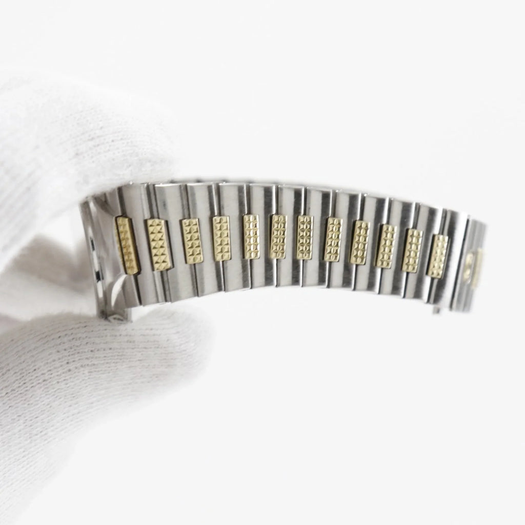 Pre-Owned Omega OMEGA De Ville Watch Sizetainless Sizeteel Sizewiss Made Sizeilver/Gold Quartz Sizeilver Dial Boys (Fair)