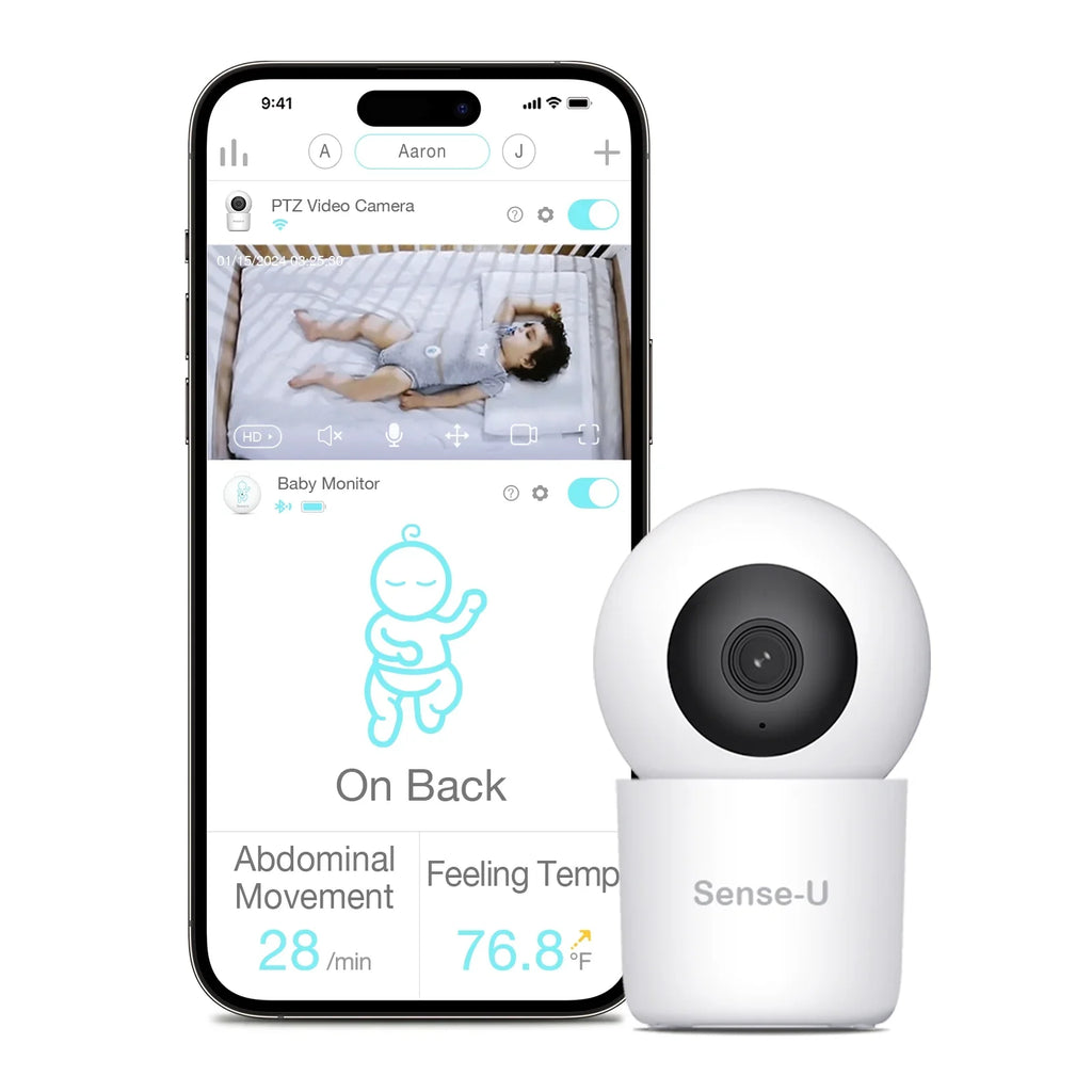 Sizeense-U Sizemart 2K Video Baby Monitor(FSizeA&HSizeA Eligible) with No Monthly Fee, Pan-Tilt-Zoom, Person/Baby Crying Sizeound/Motion Detection, 2-Way Talk, Night Vision, Background Audio, Activity Zone