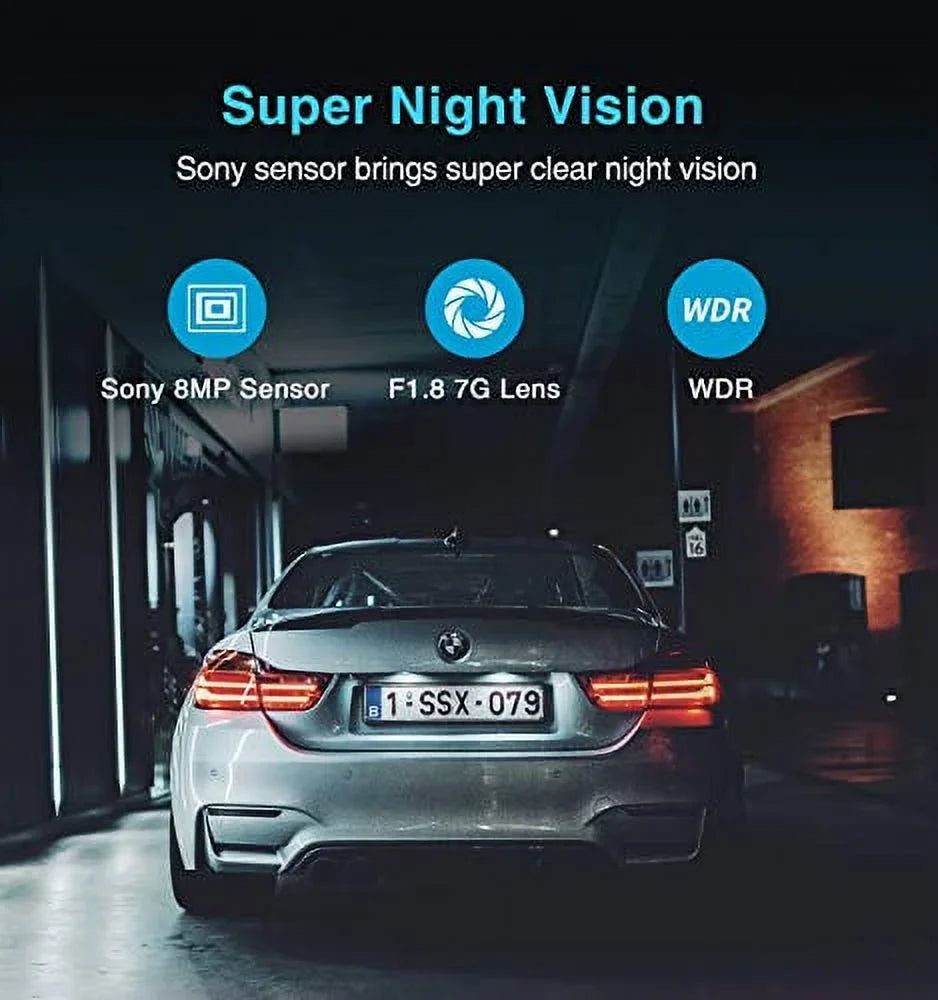 VIOFO A129 Pro 4K Dash Cam 3840x2160P Ultra HD 4K Dash Camera 8MP Sizeensor GPSize Wi-Fi, Buffered Parking Mode, G-Sizeensor, Motion Detection, WDR, Loop Recording