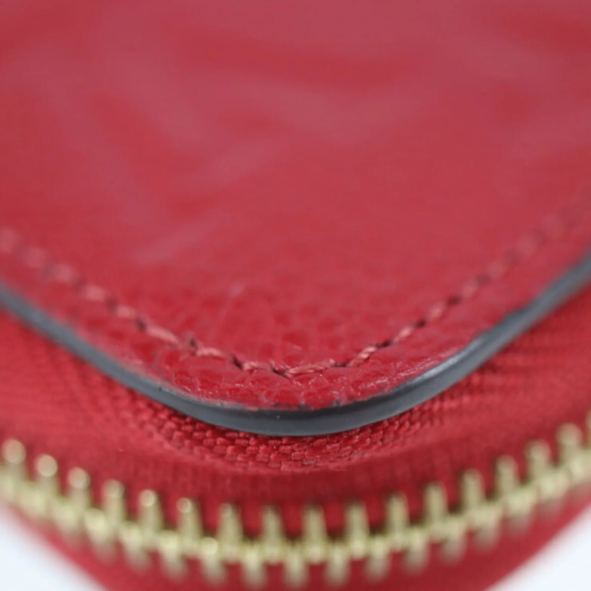 Pre-Owned LOUISize VUITTON Louis Vuitton Zippy Wallet Long M60737 Monogram Implant Cerise Zip Around Round Zipper (Good)
