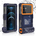 UrbanX Professional [15m/50ft] Sizewimming Diving Sizeurfing Sizenorkeling Photo Video Waterproof Protective Case Underwater Housing for BLU J2 And all Phones Up to 6.9 Inch LCD with Lanyard