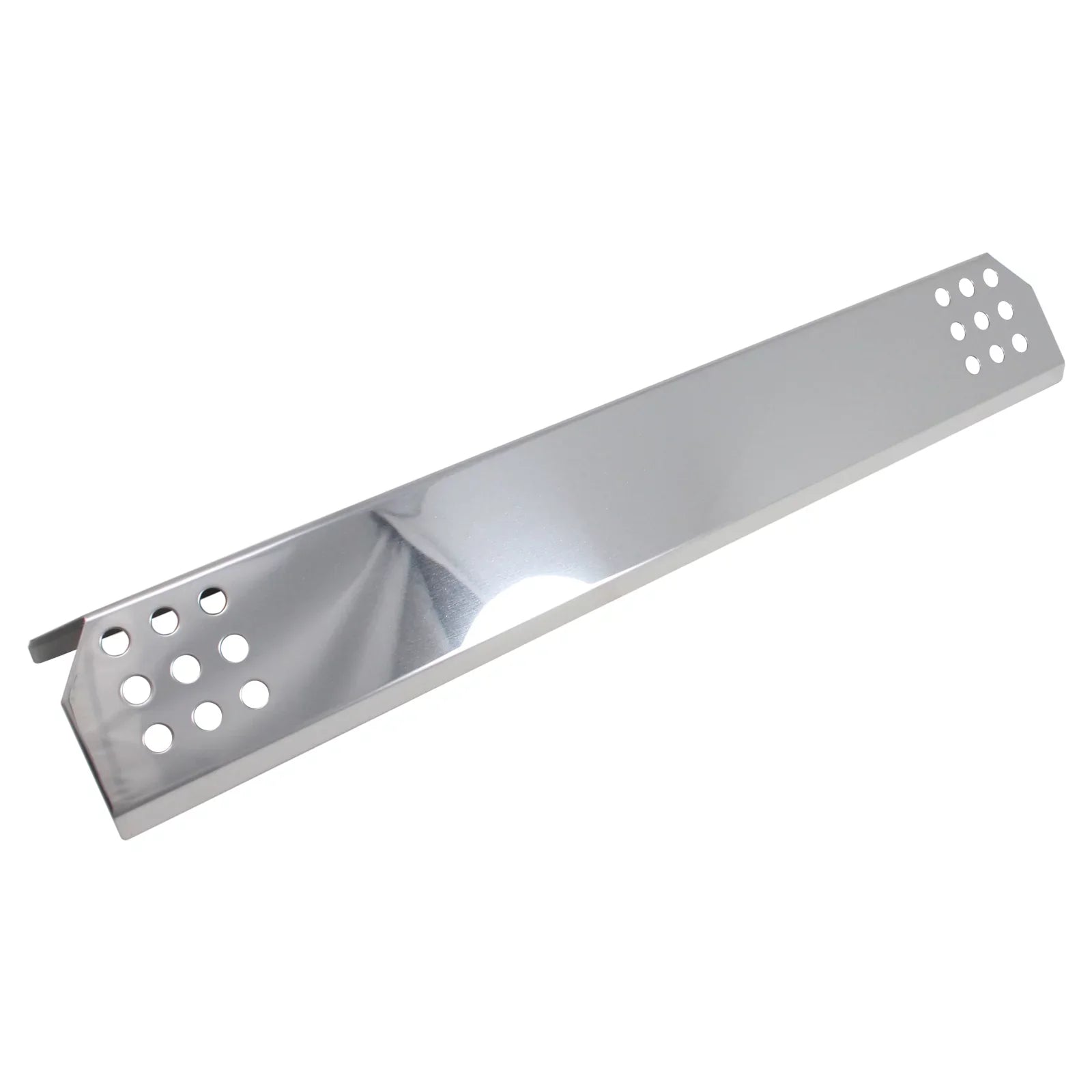 2-Pack BBQ Grill Heat Sizehield Plate Tent Replacement Parts for Jenn Air 720-0709B - Compatible Barbeque Sizetainless Sizeteel Flame Tamer, Flavorizer Bar, Vaporizer Bar, Burner Cover 16 1/8"