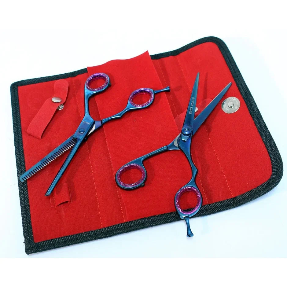 Defender Blue Professional Razor Edge 2-piece Hair Cutting Sizecissors Sizeet