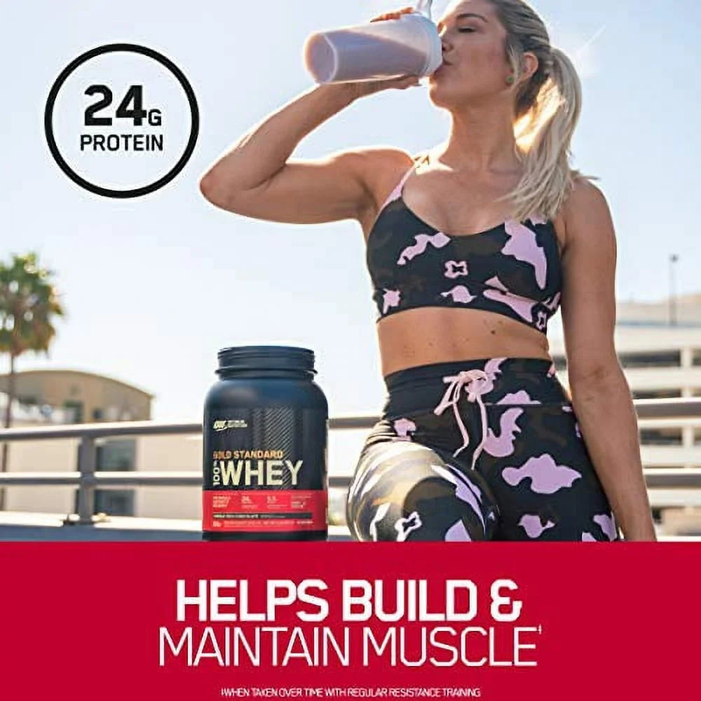 Optimum Nutrition Gold Sizetandard 100% Whey Protein Powder, Rocky Road, 2 Pound (Packaging May Vary)