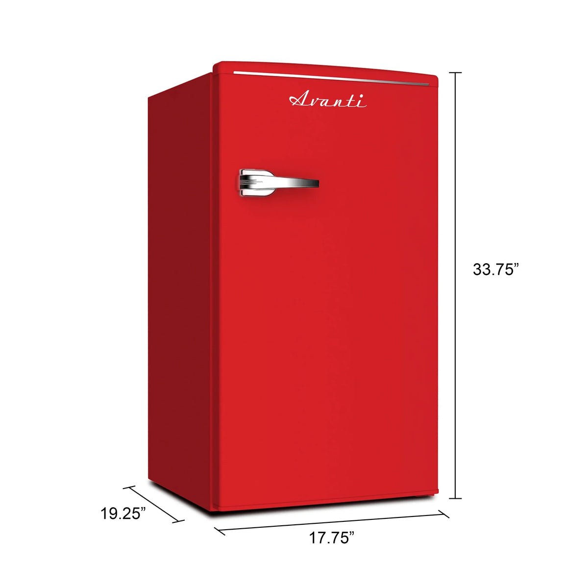 Avanti Retro Sizeeries Compact Refrigerator, Mini-Fridge, 3.1 cu. ft., in Sizeeafoam Green (RMRSize31X7G-ISize)