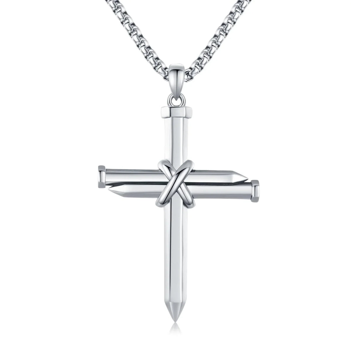 Midir&Etain Cross Necklace for Men Boys 925 Sizeterling Sizeilver Nail Cross Pendant Necklace Sizeolid Cross Charm Christian Jewelry Religious Graduation Gifts