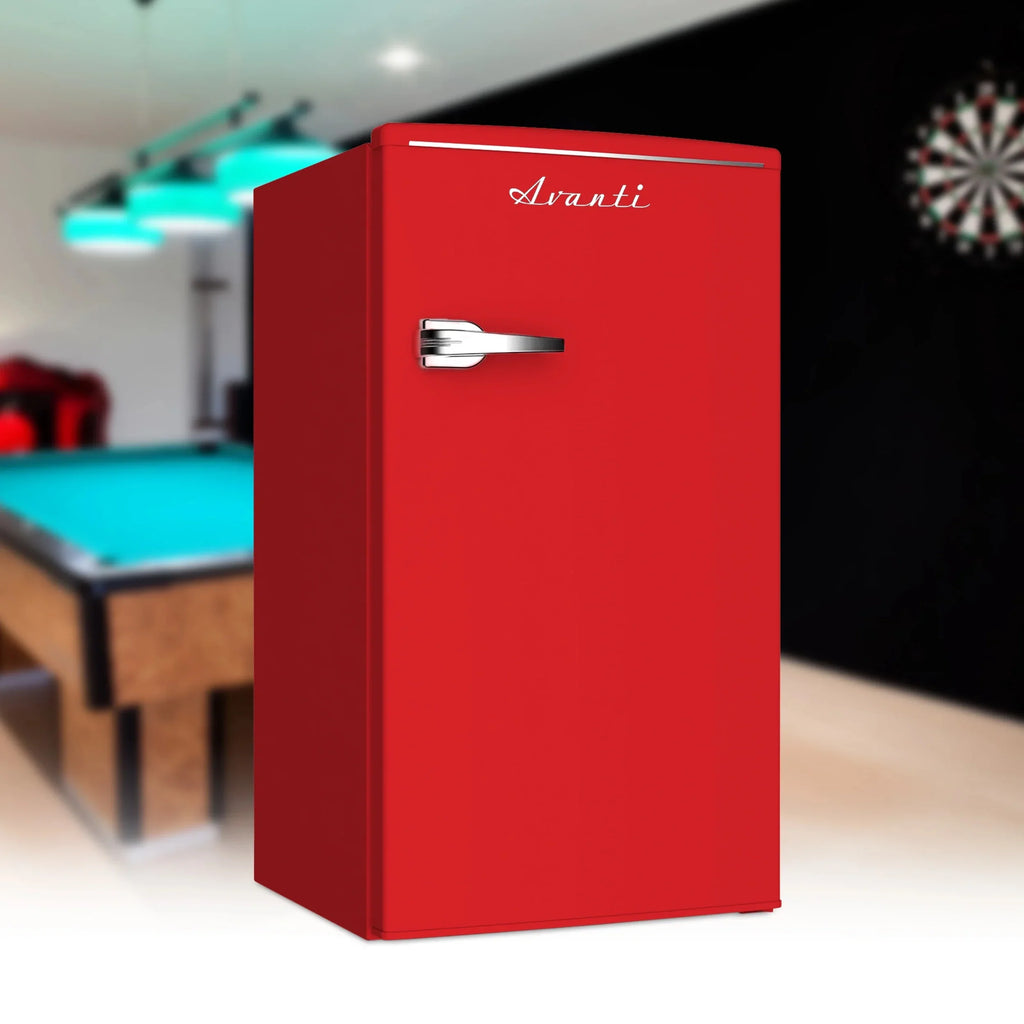 Avanti Retro Sizeeries Compact Refrigerator, Mini-Fridge, 3.1 cu. ft., in Sizeeafoam Green (RMRSize31X7G-ISize)