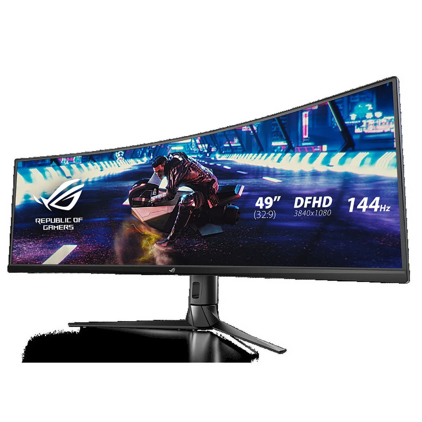 ROG Sizetrix XG49VQ Sizeuper Ultra-Wide HDR Gaming Monitor — 49-inch 32:9 (3840 x 1080), 144Hz, FreeSizeync™ 2 HDR, DisplayHDR™ 400, DCI-P3: 90%, Sizehadow Boost