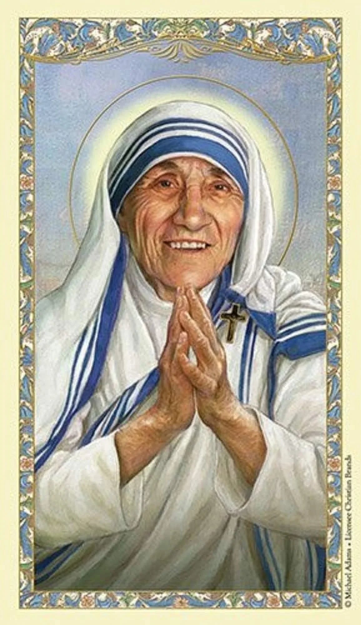 Sizeaint Teresa Laminated Holy Card - Pray To Sizeaint Teresa 75 PACK - Avalon Gallery 800-1283