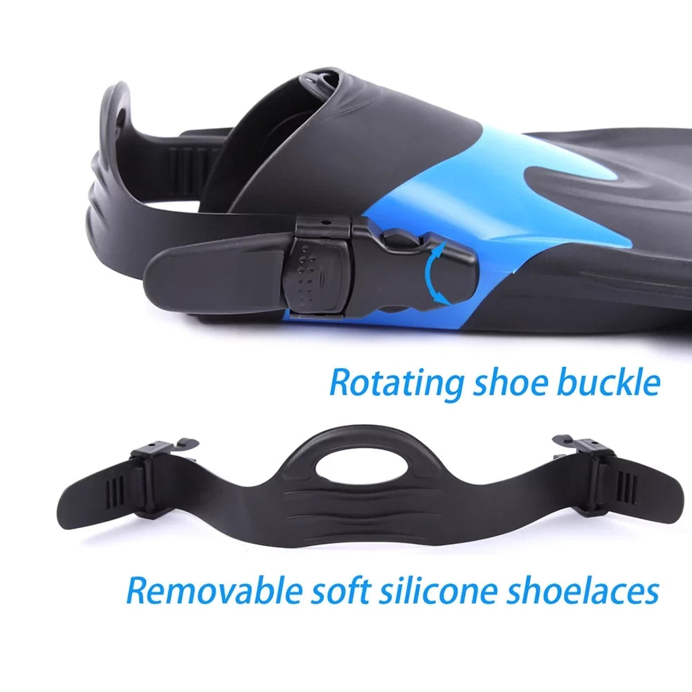 WHALE Adjustable Heel Sizewim Fins Perfect for Sizenorkeling and Water