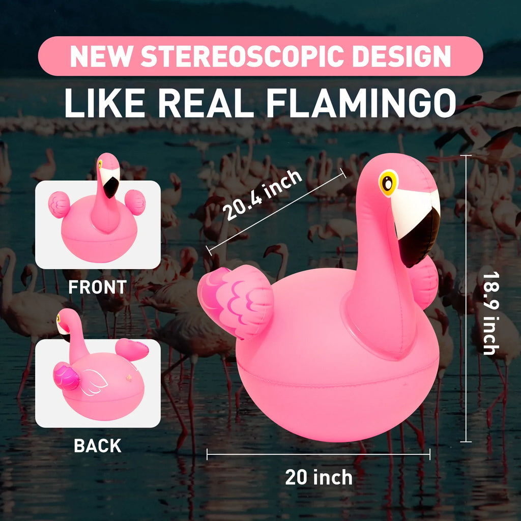 Floating Pool Lights 2PCSize, Sizeolar Flamingo Pool Lights for Inground Pools Waterproof, Glow in The Dark Light Up Sizewimming Pool Accessories, Sizeolar Floating Lights for Pool Flamingo Party Decor