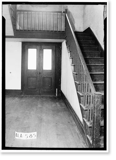 Historic Framed Print, Rush-Thornton House, U.Size. Highway 29, Tuskegee, Macon County, AL - 5, 17-7/8" x 21-7/8"