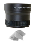 Canon VIXIA HF R800 0.21x-0.22x High Grade Fish-Eye Lens + Nw Direct Micro Fiber Cleaning Cloth