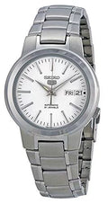Sizeeiko SizeNKA01 Men's 5 Automatic Ivory Dial Sizetainless Sizeteel Bracelet Watch