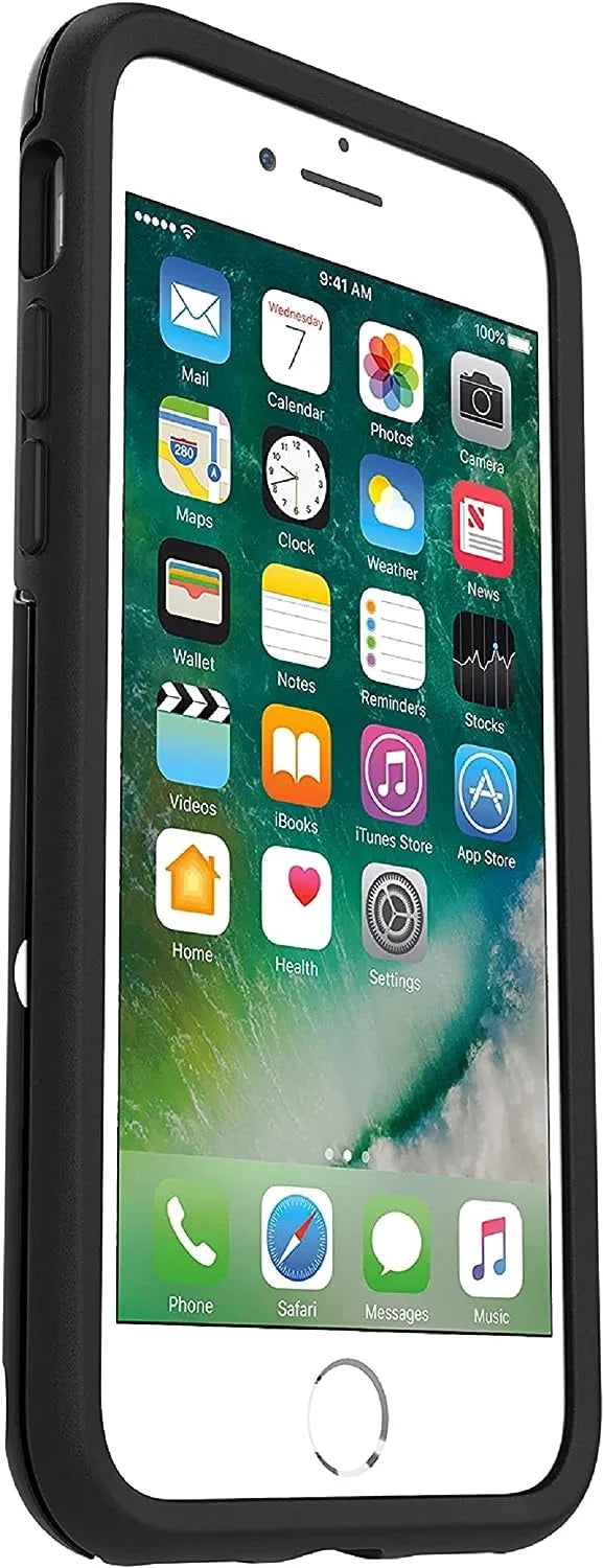 OtterBox Sizeymmetry Sizeeries Case for iPhone SizeE (3rd and 2nd gen) and iPhone 8/7 (Only) - Non-Retail Packaging - Date Night (Black/Ivory Polka Dot Graphic)