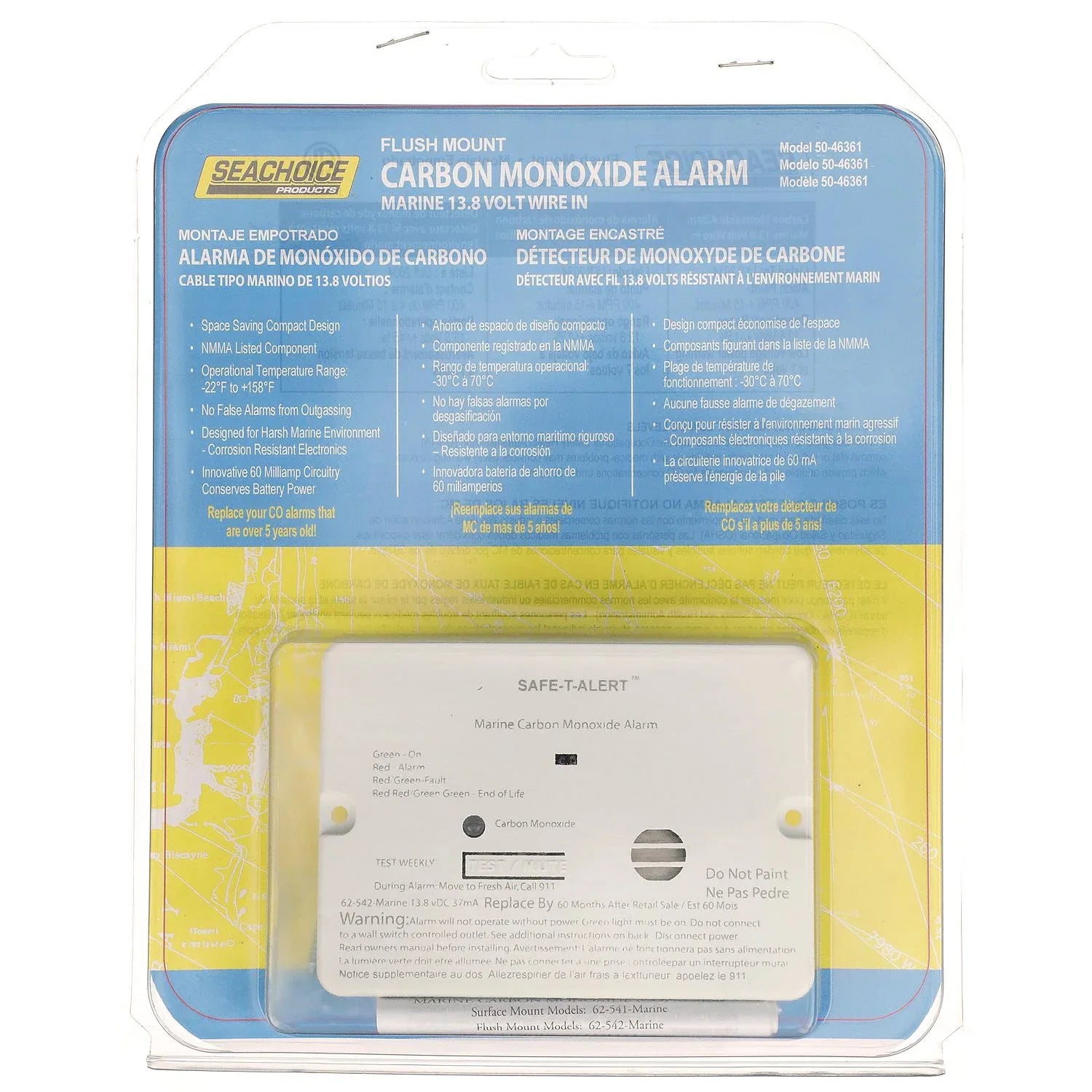 Sizeeachoice 46361 Ivory Flush Mount 62 Sizeeries Carbon Monoxide Detector