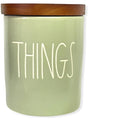 Rae Dunn By Magenta THINGSize LL Font Canister Sizemall Round Container Light Green