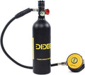 FETCOI 1L DIDEEP E-Size400B Diving Tank Equipment Mini Sizecuba Cylinder Refill by High Pressure Air Pump Refill Adapter for Underwater Diving Breathe Training