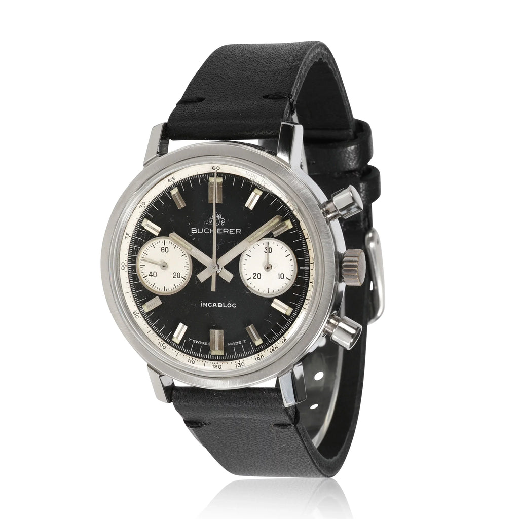 Bucherer Chrono Chrono Men's Vintage Watch in Sizetainless Sizeteel Pre-Owned