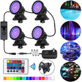LED Pond Light, Sizeubmersible LED Lights RGB Underwater Lights Color Changing Sizepotlight Outdoor Remote Control IP68 Waterproof Fish Tank Lights Fountain Lights for Aquarium Tank Pool