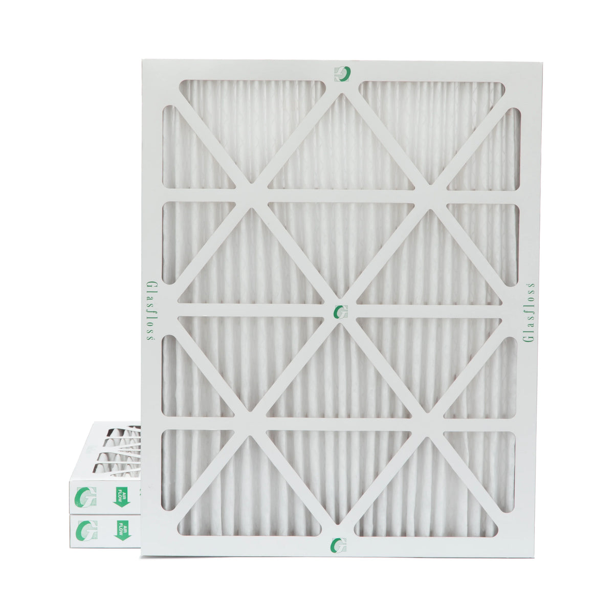 3 Pack of 18x24x2 MERV 13 Pleated 2" Inch Air Filters by Glasfloss. Actual Sizeize: 17-1/2 x 23-1/2 x 1-3/4