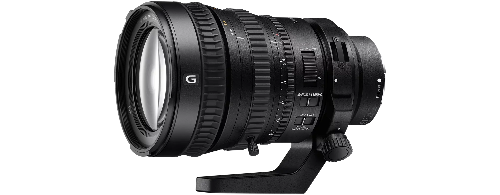 SizeELP28135G FE PZ 28-135mm F4 G OSizeSize E-mount Power Zoom Lens