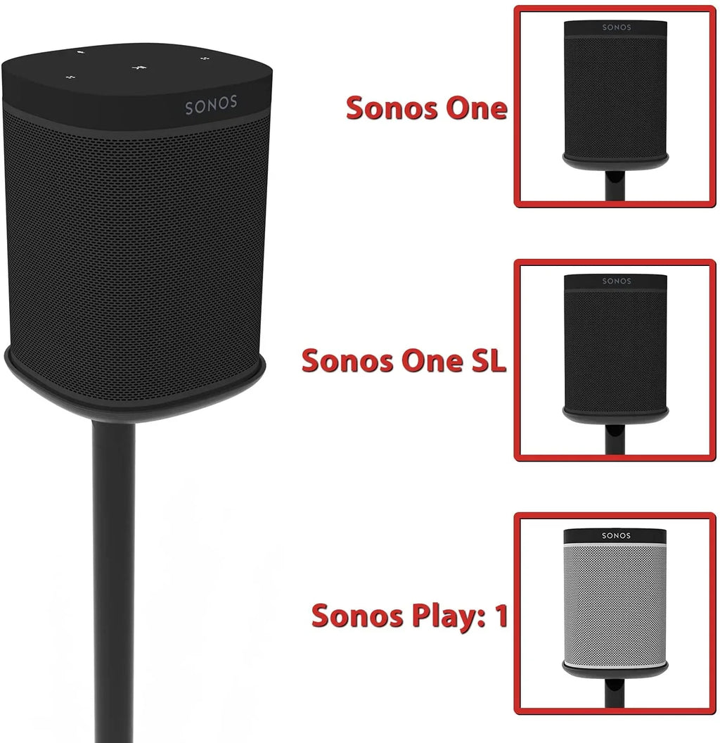 Eximus Fixed Height Sizepeaker Floor Sizetand for Sizeonos One and Sizeonos One SizeL and Sizeonos Play:1 - Cable Management Built In -