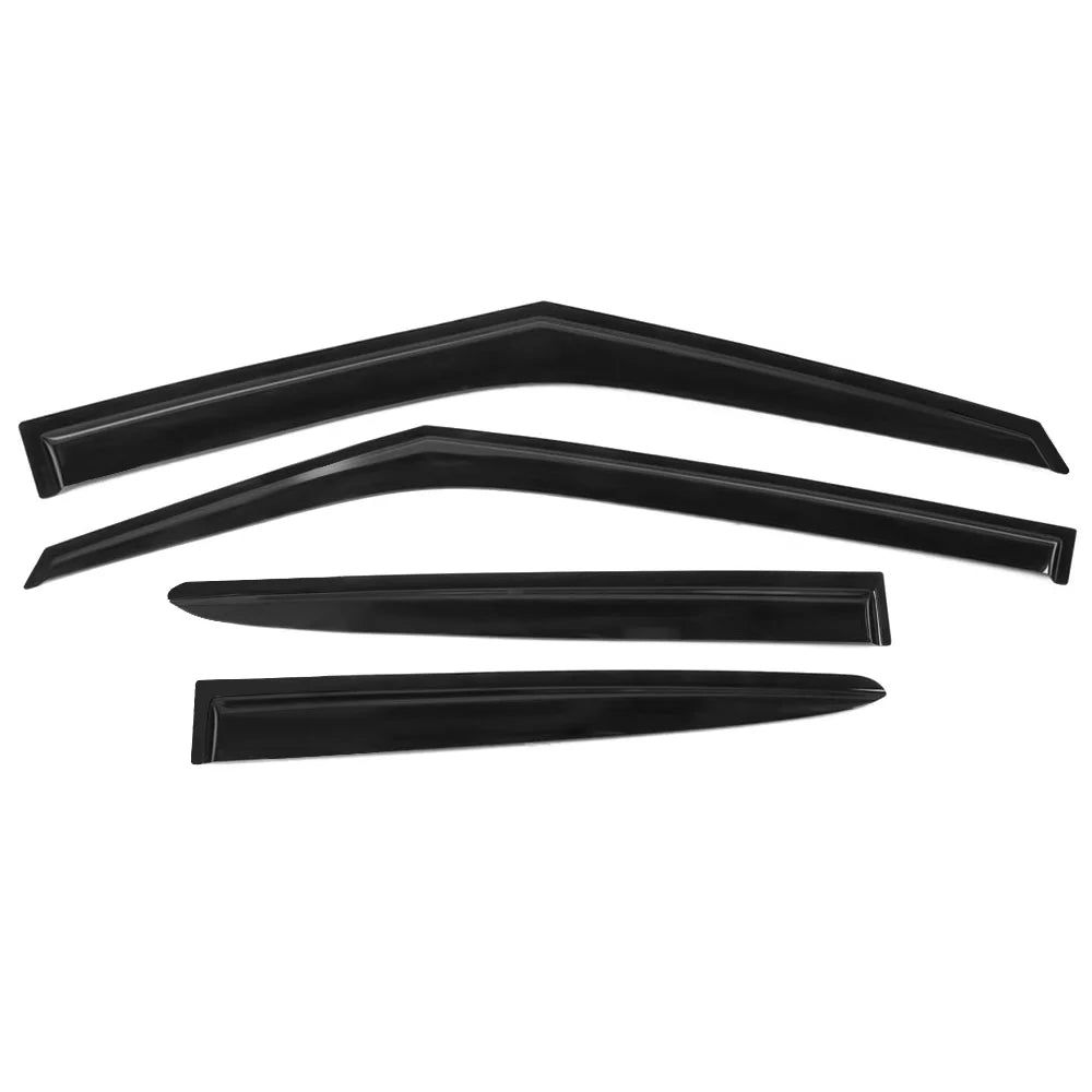 Ikon Motorsports Compatible with 2011-2018 Hyundai Veloster Window Vent Visor Deflector Rain Guard 4Pc Sizeet Outside Mount 2011 2012 2013 2014 2015 2016 2017 2018