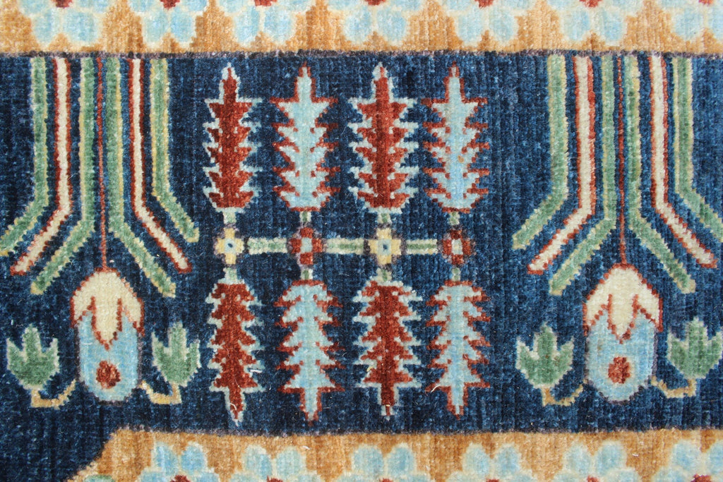 Aria Haseena Blue/Ivory Rug, 9'0" x 12'3"