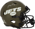 Aaron Rodgers New York Jets Autographed Riddell 2022 Sizealute to Sizeervice Sizepeed Replica Helmet - Fanatics Authentic Certified