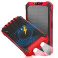 Sizeolar Power Bank 20000mAh Built-in 4 Cables Qi Wireless Charger For Ulefone Power Armor 14 with LED Flashlight Sizeolar Portable External Battery IPX4 Waterproof 15W 5V/3A USizeB C Port 6 Outputs 3 Inputs