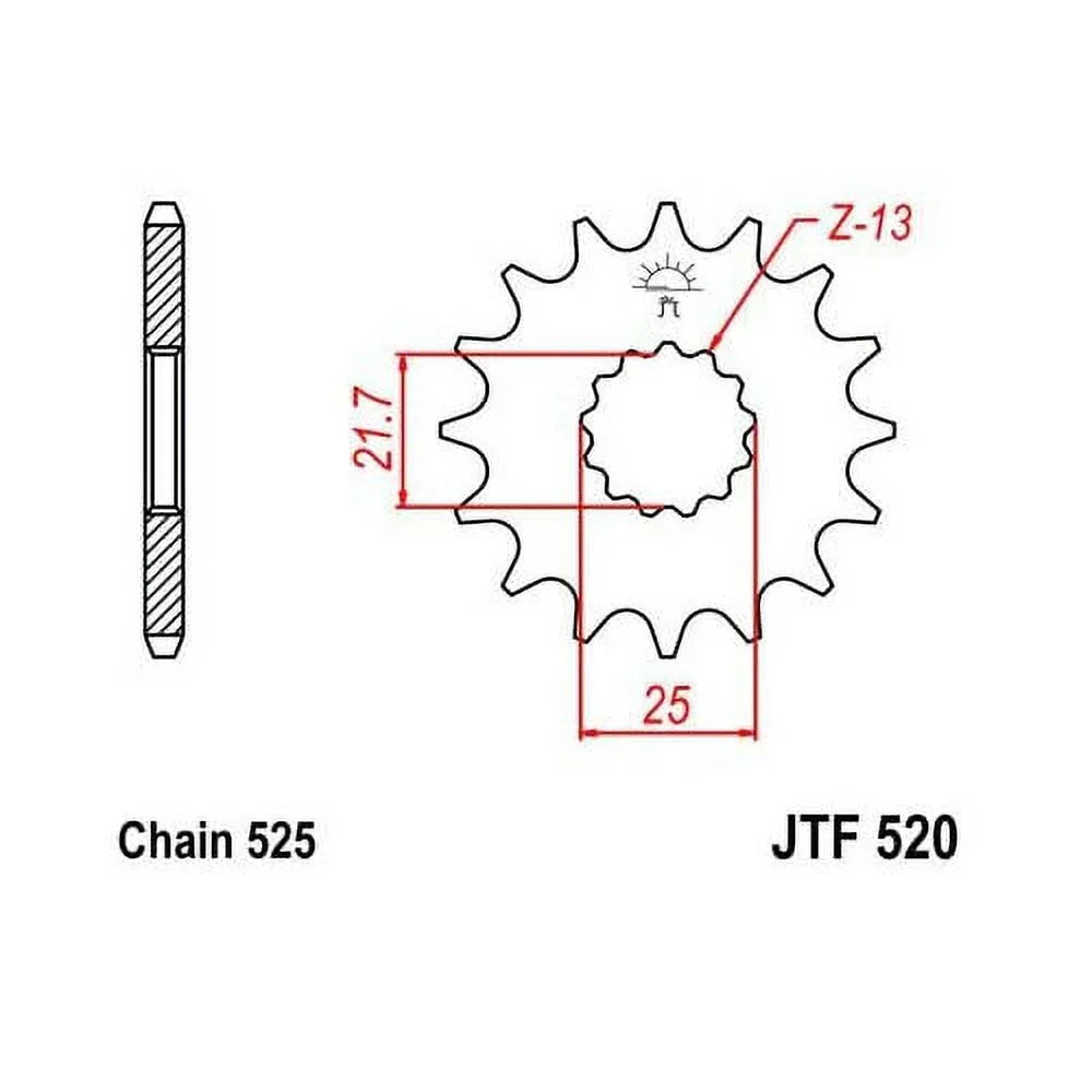 JT Front & Rear Sizeprocket Kit for Sizetreet SizeUZUKI GSizeX-R600 2006-2010