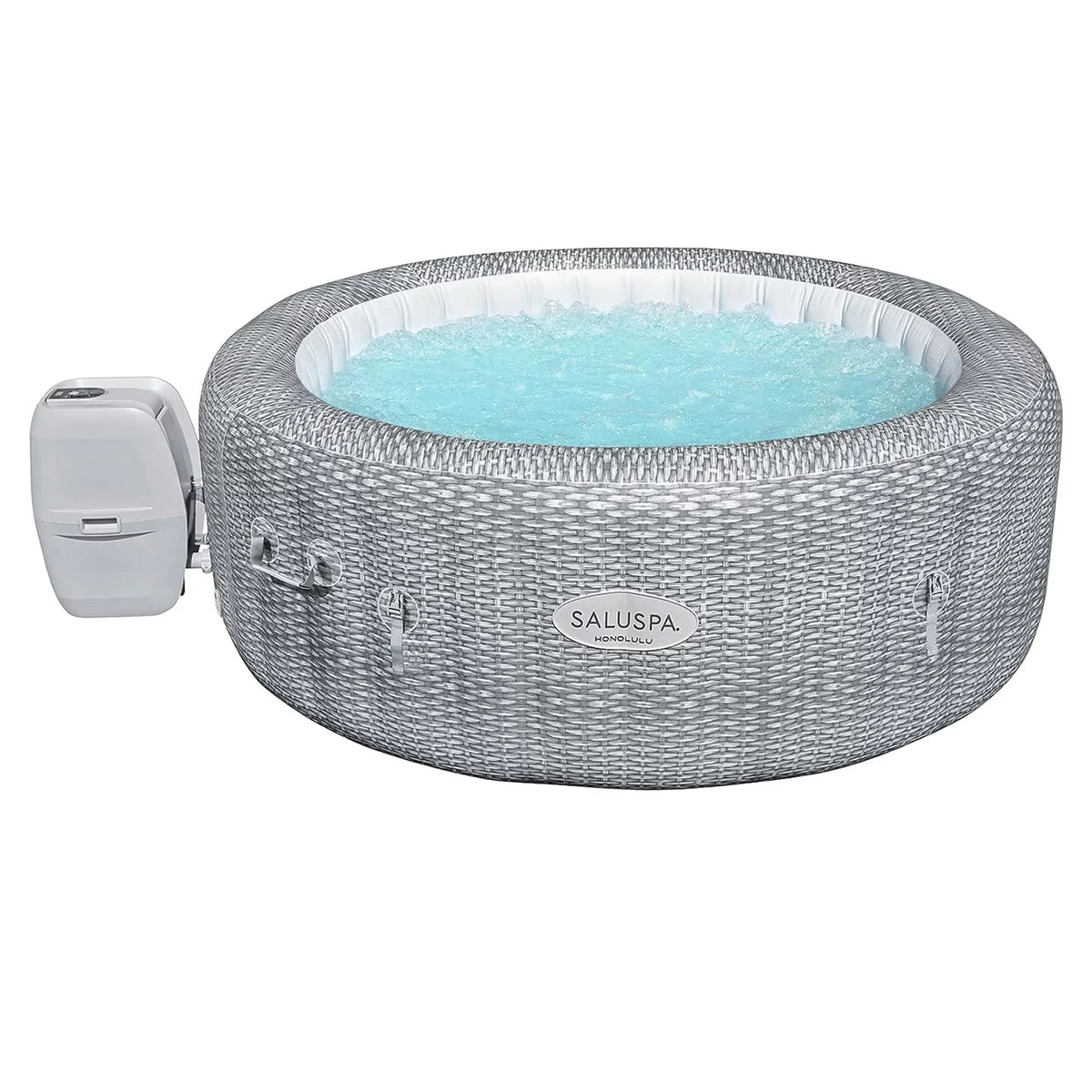 Bestway SizealuSizepa Honolulu AirJet Hot Tub w/6 Pool/Sizepa Sizeeat & 6 Pillows