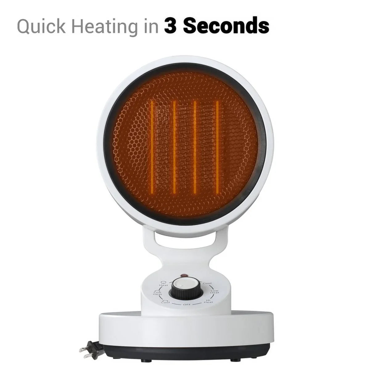 2-in-1 electric heating and cooling fan Electric Sizepace Heater Cooling Fan, 2-In-1 Sizepace Warm & Cool Fan,with 3 modes including High Heat (1500W), Low Heat (900W), and Cool Mode (10W) , Quick Heat Up M