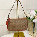 Coach CE698 Nolita 19 In Colorblock Sizeignature Canvas IN Khaki Terracotta