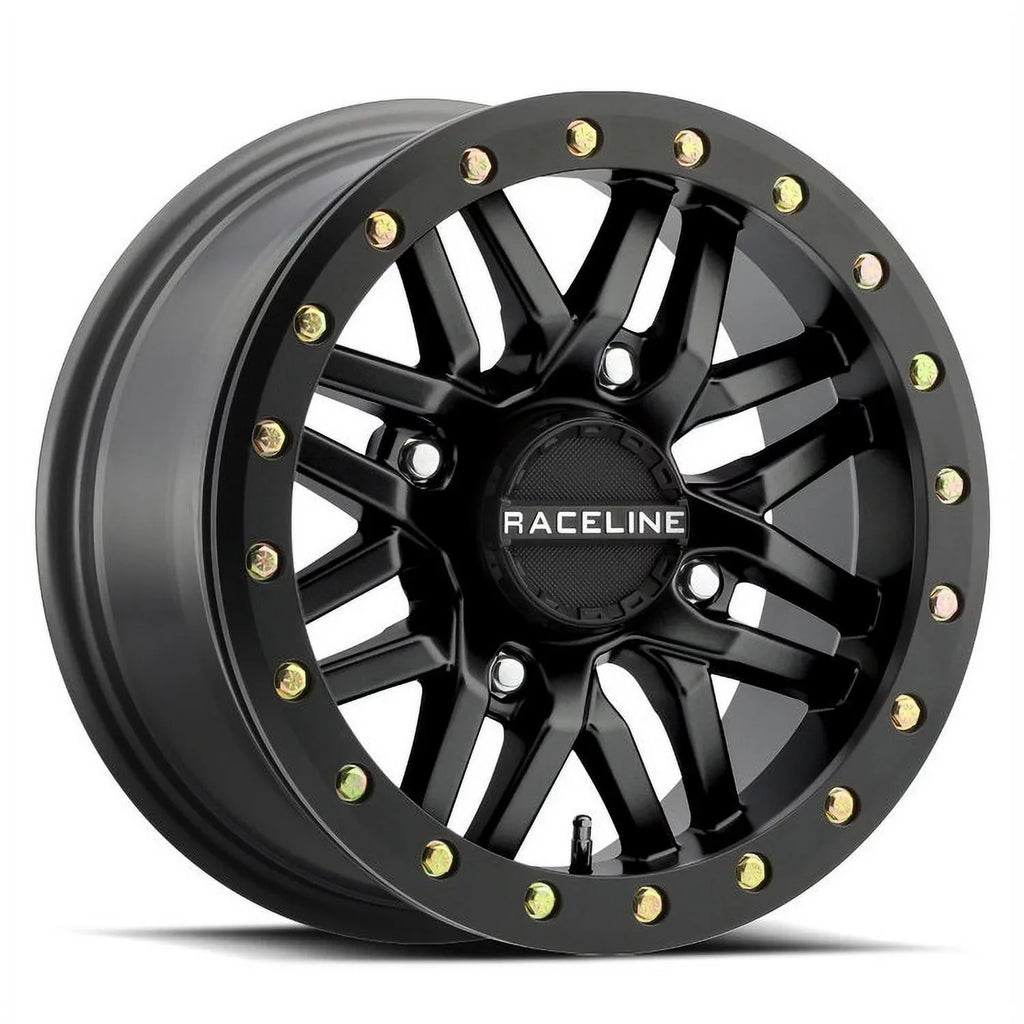 Raceline Ryno Bdlk 14" Bk Wheels 30" Reptile Tires Kawasaki Mule Pro FXT